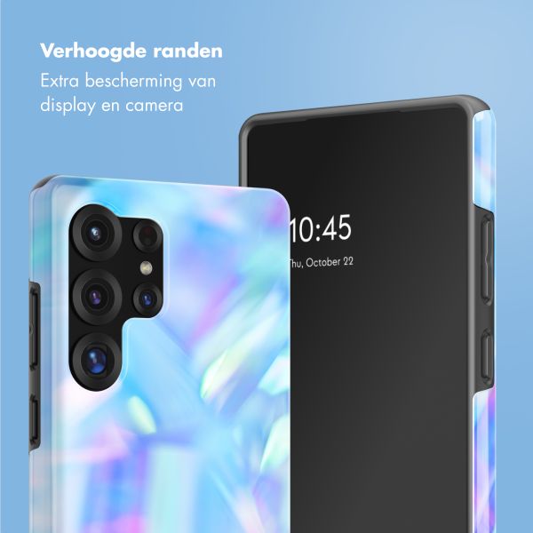 Selencia Vivid Tough Backcover Samsung Galaxy S25 Ultra - Holographic Blue Dream