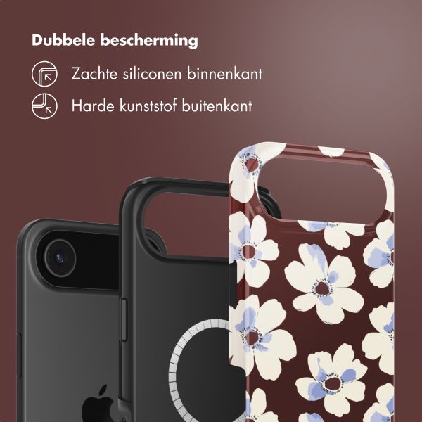 Selencia Vivid Backcover met MagSafe Apple iPhone Air - Choco Flower Pop