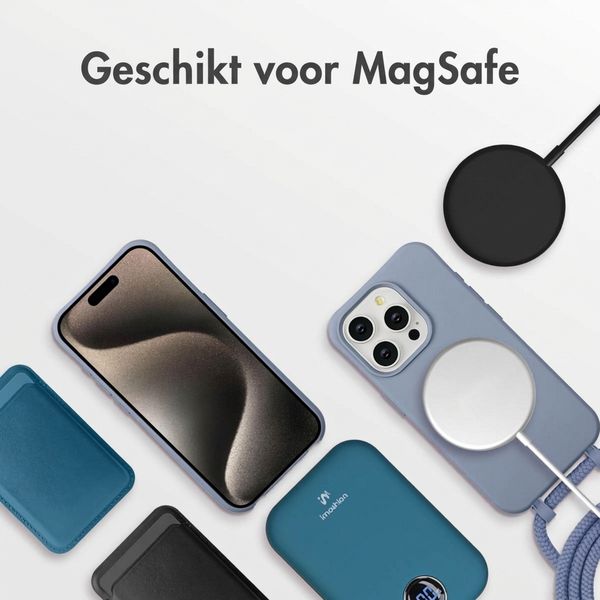 imoshion Color Backcover met afneembaar koord met MagSafe Apple iPhone 15 Pro Max - Ash Blue