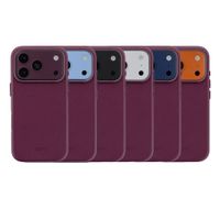 Accezz MagSafe Leather Backcover Apple iPhone 18 Pro / 17 Pro - Heath Purple