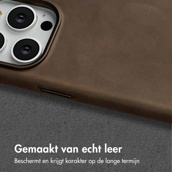 Accezz Vintage Leather Magsafe Backcover Apple iPhone 14 Pro - Rustic Brown