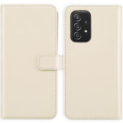 Selencia Echt Lederen Bookcase Samsung Galaxy A53 - Greige