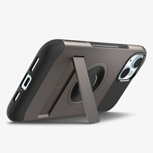 Spigen Slim Armor Backcover MagSafe Apple iPhone 15 / 14 / 13 - Gunmetal
