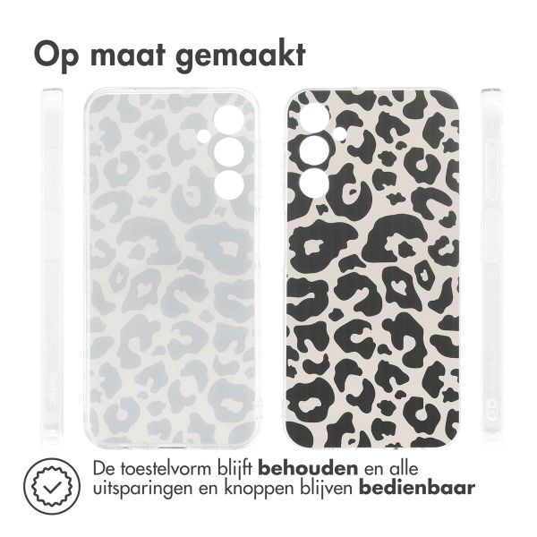 imoshion Design hoesje Samsung Galaxy A25 (5G) - Leopard Transparent