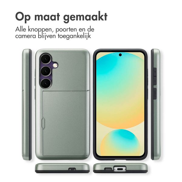 imoshion Backcover met pasjeshouder Samsung Galaxy S24 FE - Donkergroen