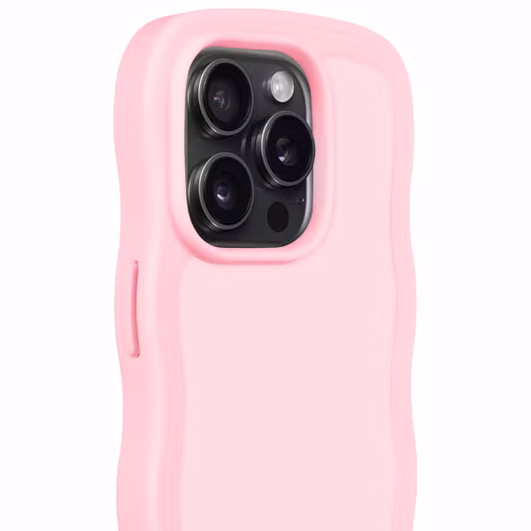 Holdit Wavy Case Apple iPhone 15 Pro - Roze