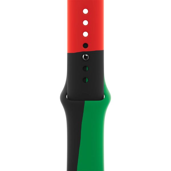 Apple Sport Band Apple Watch Series 1 t/m 11 / SE / Ultra (44/45/46/49 mm) - Maat M/L - Black Unity