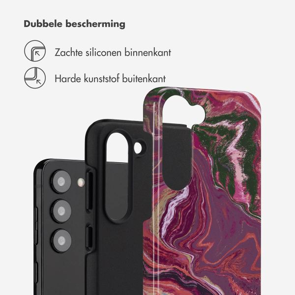 Selencia Vivid Backcover Samsung Galaxy S23 - Marble Purple