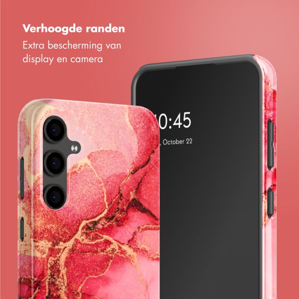 Selencia Vivid Backcover Samsung Galaxy S24 FE - Rosy Marble