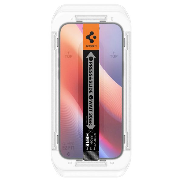 Spigen GLAStR Privacy EZ Fit Screenprotector + Applicator Apple iPhone 16 Pro Max / 17 Pro Max