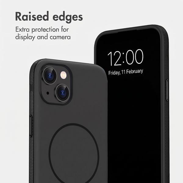 imoshion Colour Case with Thin MagSafe Ring Apple iPhone 14 / 13 - Black