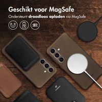 Accezz Vintage Leather Magsafe Backcover Samsung Galaxy S24 / S25 - Rustic Brown