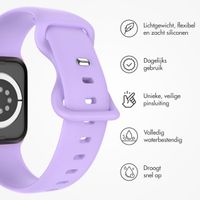 imoshion Siliconen⁺ bandje Apple Watch Series 1 t/m 10 / SE / Ultra (2) (44/45/46/49 mm) - Lilac - Maat M/L