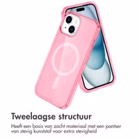 imoshion Sparkle Backcover met MagSafe Apple iPhone 15 - Glitter Roze