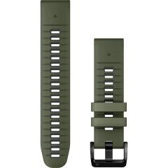 Garmin QuickFit® Siliconen bandje  - Garmin 22 mm aansluiting - Moss / Graphite