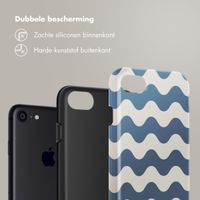 Selencia Vivid Tough Backcover iPhone SE (2022 / 2020) / 8 / 7 - Wave Vibes Classic Blue