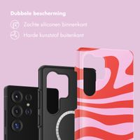 Selencia Vivid Backcover met MagSafe Samsung Galaxy S25 Ultra - Dream Swirl Pink