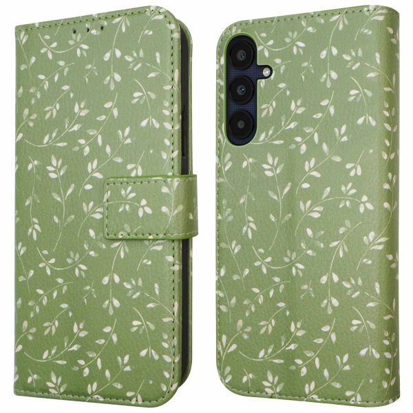 imoshion Design Bookcase Samsung Galaxy A35 - Green Flowers