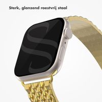 Selencia Stalen draak band Apple Watch Series 1 t/m 9 / SE (38/40/41 mm) | Series 10 (42 mm) - Goud