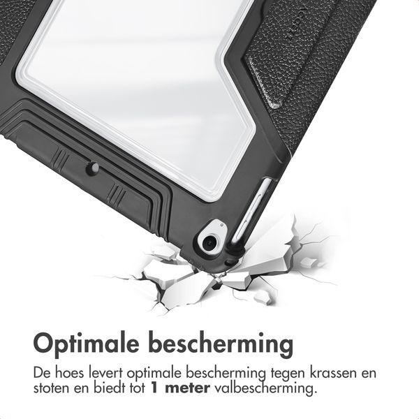 Accezz Rugged Trifold Bookcase Apple iPad 11 (2025) 11 inch A16 / iPad 10 (2022) 10.9 inch - Zwart