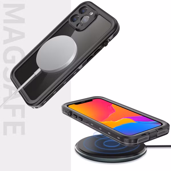 Redpepper Dot Plus Waterproof Backcover Apple iPhone 13 Pro Max - Zwart