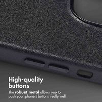 Accezz Leather Back Cover with MagSafe Apple iPhone 13 Pro - Onyx Black