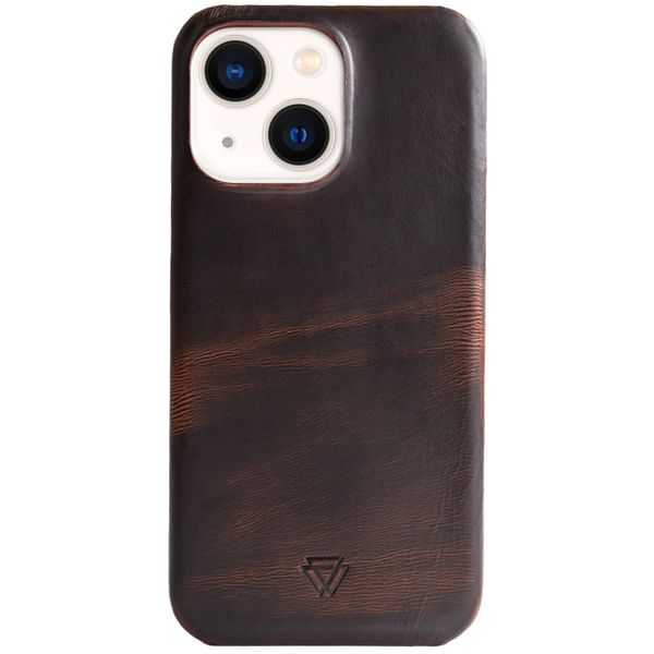 Wachikopa Full Wrap Backcover iPhone 13 - Dark Brown