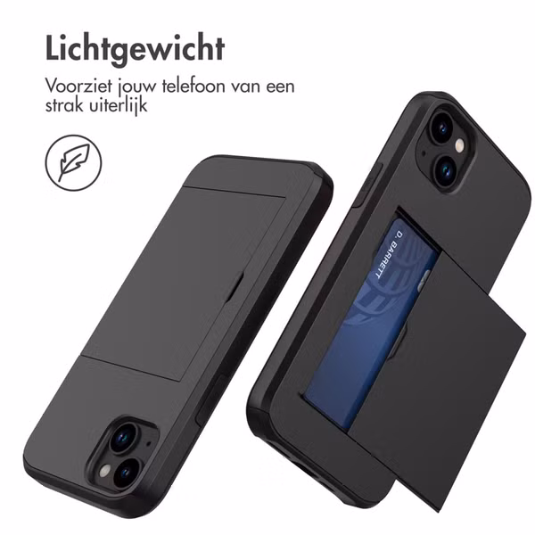 imoshion Backcover met pasjeshouder Apple iPhone 14 - Zwart