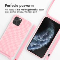 imoshion Siliconen design hoesje met koord iPhone 11 Pro - Retro Pink