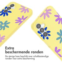 imoshion Siliconen design hoesje met koord Samsung Galaxy A15 (5G/4G) - Yellow Flower Distance