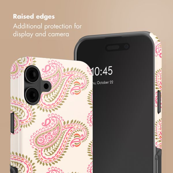 Selencia Vivid Back Cover with MagSafe Apple iPhone 16 - Paisley Blush