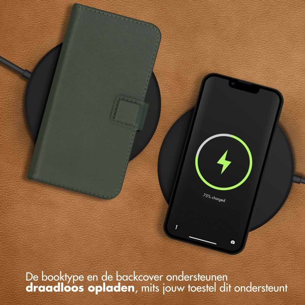 Accezz Premium Leather 2 in 1 Wallet Bookcase Samsung Galaxy A54 (5G) - Groen
