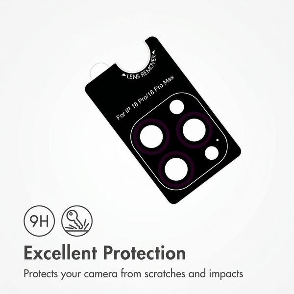 imoshion Camera Protector Glass 2-pack Apple iPhone 18 Pro (Max) - Plum
