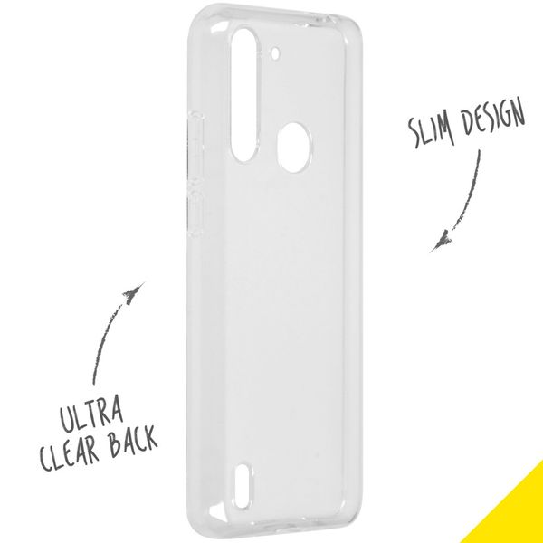 Accezz Clear Backcover Motorola Moto G8 Power Lite - Transparant