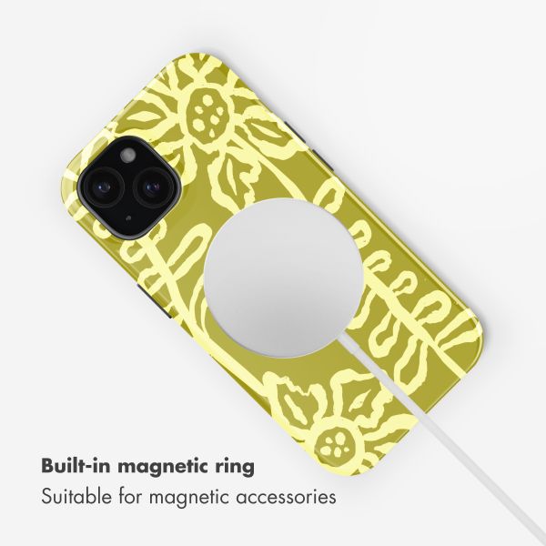 Selencia Vivid Back Cover with MagSafe Apple iPhone 15 - Chalky Bloom