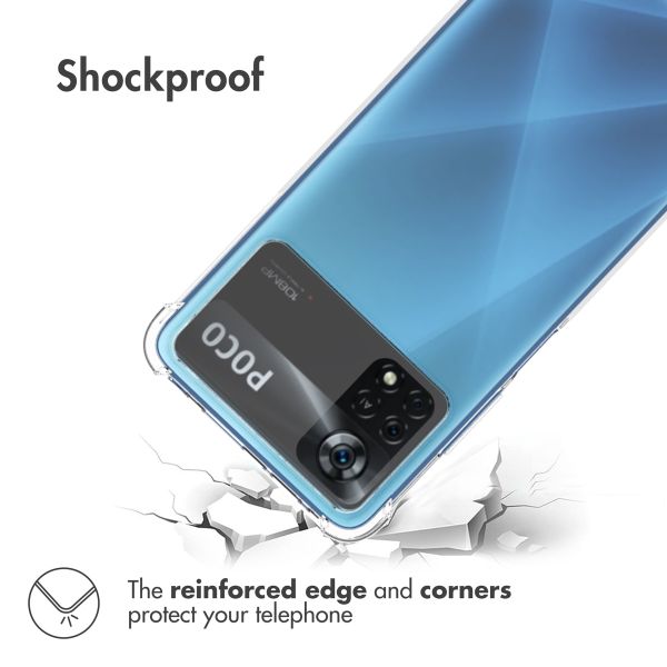 imoshion Shockproof Case Xiaomi Poco X4 Pro 5G - Transparant