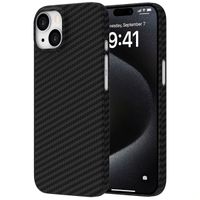 Accezz MagSafe Kevlar Backcover Apple iPhone 15 - Zwart