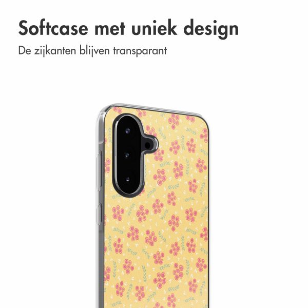 imoshion Design hoesje Samsung Galaxy A56 - Sunny Yellow Petite Flowers