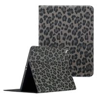 Selencia Sabi Bookcase with Leopard Print Apple iPad Air 11 inch (2026) M4 / (2025) M3 / (2024) M2 / Air 5 (2022) / Air 4 (2020) - Midnight Black