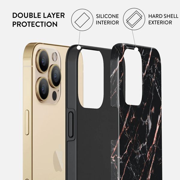 Burga Tough Backcover iPhone 14 Pro Max - Rose Gold Marble