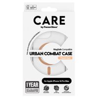 CARE by PanzerGlass Urban Combat Case MagSafe iPhone 16 Pro Max - Transparant / Peach