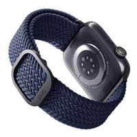 Uniq Aspen Braided bandje Apple Watch Series 1 t/m 10 / SE / Ultra (2) (44/45/46/49 mm) - Oxford Blue