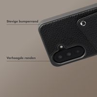 Selencia Riva Backcover met Pashouder Samsung Galaxy A37 (5G) - Zwart