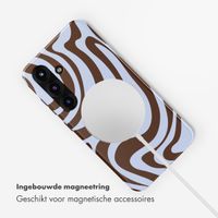 Selencia Vivid Backcover met MagSafe Samsung Galaxy S25 - Dream Swirl Chocolate