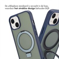 Accezz Ring Stand Backcover met MagSafe Apple iPhone 14 - Blauw