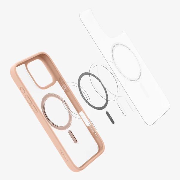 Spigen Ultra Hybrid Backcover MagSafe Apple iPhone 16 Pro - Roze