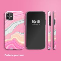 Selencia Vivid Tough Backcover iPhone 11 - Pastel Lipstick Marble