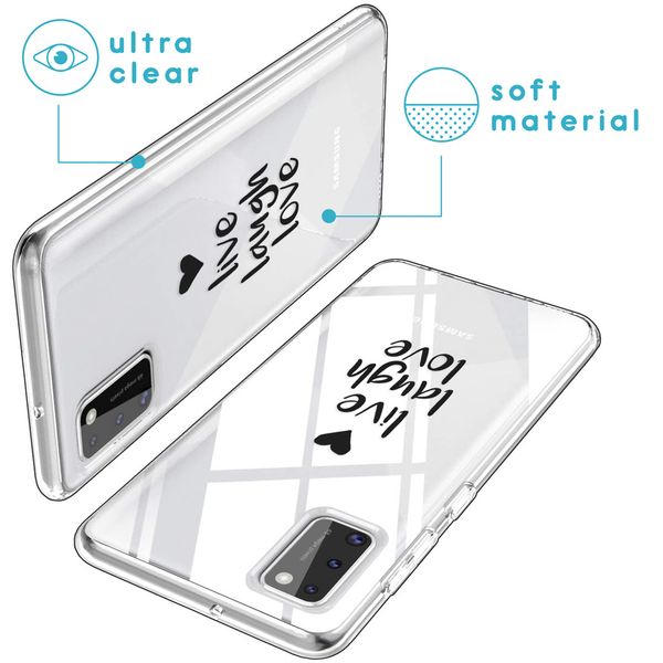 imoshion Design hoesje Samsung Galaxy A41 - Live Laugh Love