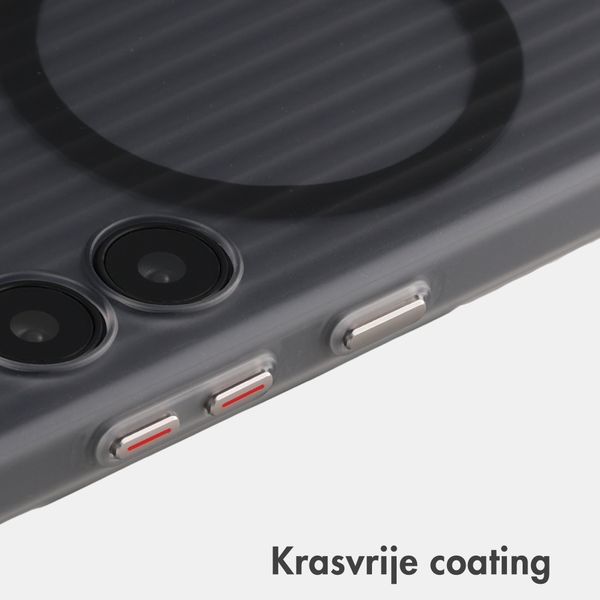 Accezz Lite Backcover met MagSafe | Fluted | Samsung Galaxy S24 - Grijs