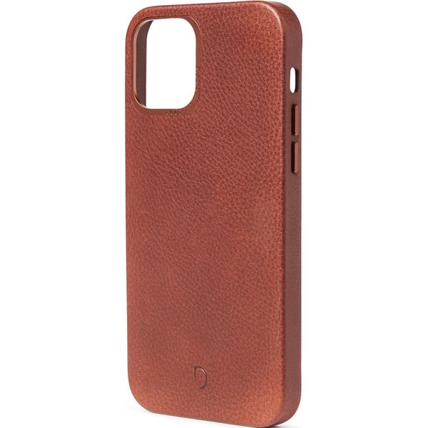 Decoded Leather Backcover MagSafe iPhone 12 Pro Max - Bruin